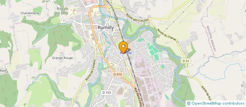 localisation de l'entreprise SCM MAHINC ET PETELLAT  RUMILLY