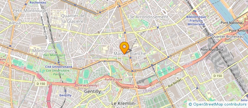 localisation de l'entreprise SCM MAISON BLANCHE  PARIS