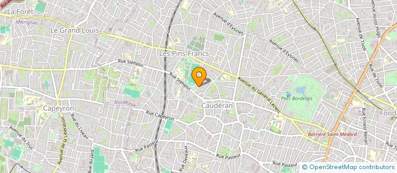 localisation de l'entreprise SCM MAISON DE SANTE DE CAUDERAN  BORDEAUX
