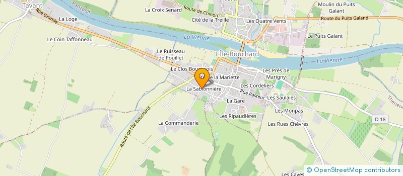 localisation de l'entreprise SCM MAISON DE SANTE DU BOUCHARDAIS  L'ILE-BOUCHARD