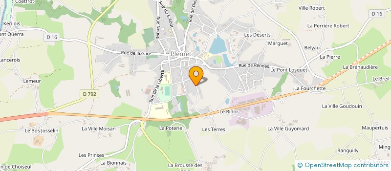 localisation de l'entreprise SCM MAISON DE SANTE LIBERALE DE PLEMET  PLEMET