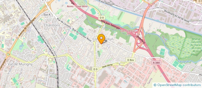 localisation de l'entreprise SCM MAISON MEDICALE DE CORMONTREUIL  CORMONTREUIL