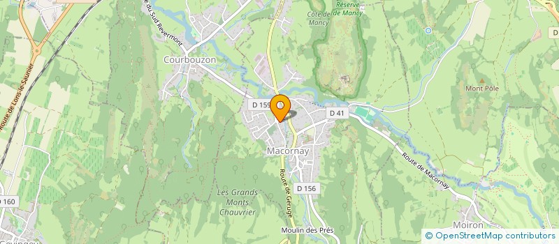 localisation de l'entreprise SCM MAISON MEDICALE DE MACORNAY  MACORNAY