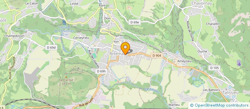 localisation de l'entreprise SCM MAISON MEDICALE DE VALROMEY  ARTEMARE