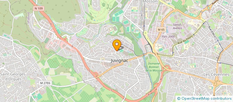 localisation de l'entreprise SCM MAISON MEDICALE DES GARRIGUES  JUVIGNAC