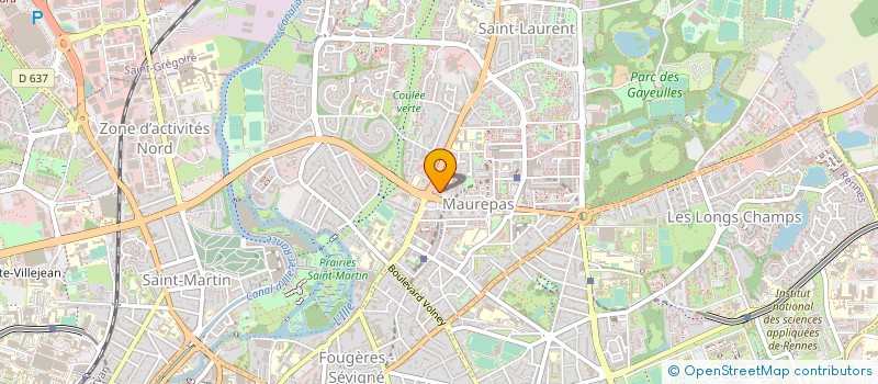 localisation de l'entreprise SCM MAISON MEDICALE PATTON à RENNES