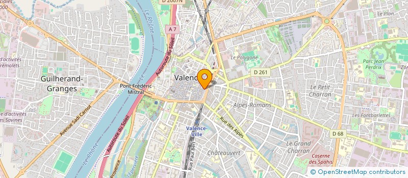 localisation de l'entreprise SCM MAITRE ROMAND ET MAITRE LE CHENE à VALENCE