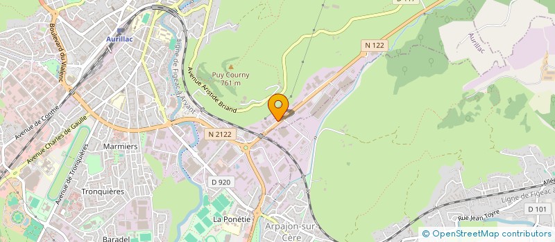 localisation de l'entreprise SCM MAITRES CANONNE GIBIARD ET GALLO à AURILLAC