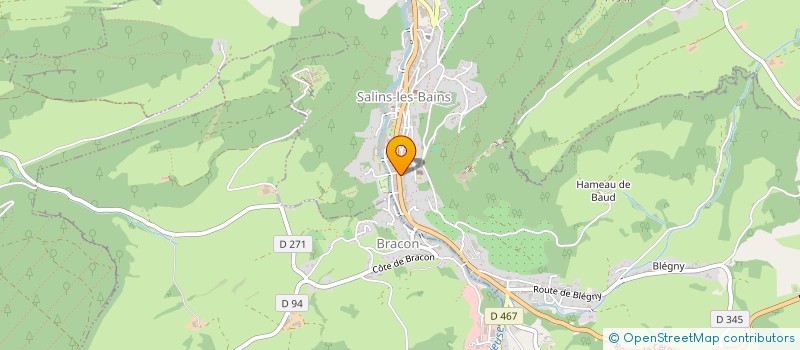 localisation de l'entreprise SCM MARAUX  SALINS-LES-BAINS