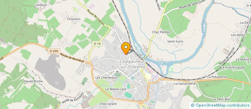 localisation de l'entreprise SCM MARC VIVIEN à CHATEAUNEUF-SUR-CHARENTE