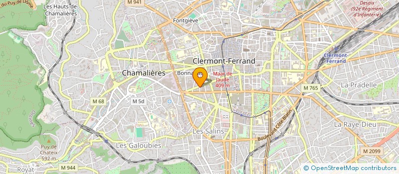 localisation de l'entreprise SCM MARIE CATHERINE NORMAND à CLERMONT-FERRAND