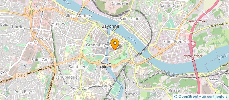 localisation de l'entreprise SCM MARINA à BAYONNE