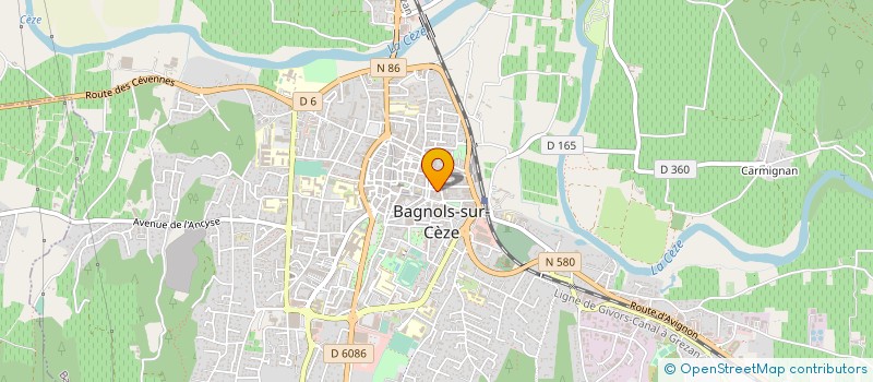 localisation de l'entreprise SCM MARTINET SINQUET à BAGNOLS-SUR-CEZE