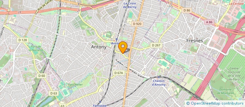localisation de l'entreprise SCM MASA à ANTONY