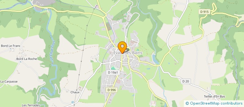 localisation de l'entreprise SCM MASSO-KINESITHERAPIE IVAOS à EVAUX-LES-BAINS