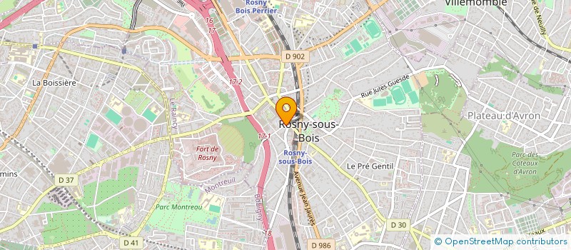 localisation de l'entreprise SCM MAUNOURY à ROSNY-SOUS-BOIS