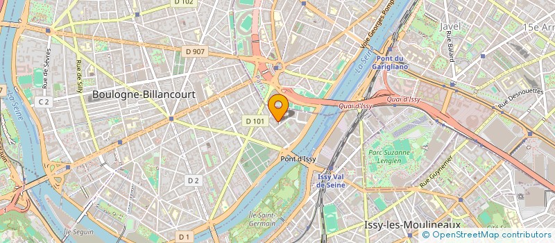 localisation de l'entreprise SCM MAUNY-COURANT à BOULOGNE-BILLANCOURT