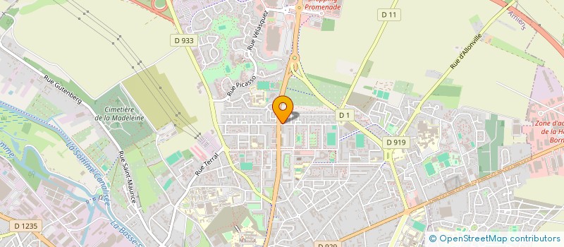 localisation de l'entreprise SCM MED 24 à AMIENS