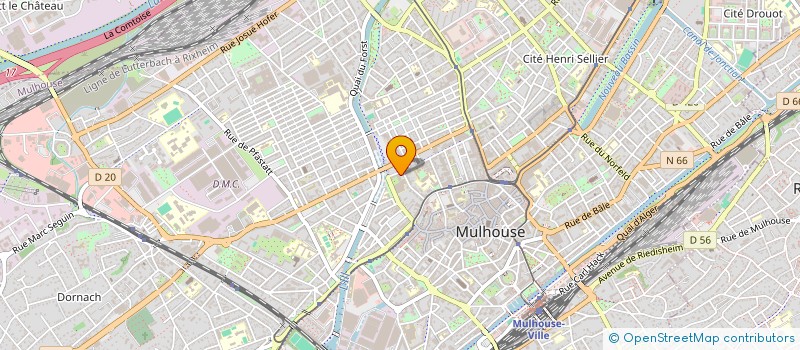 localisation de l'entreprise SCM MEDECINE URGENCE PERMANENCE DE SOINS  MULHOUSE