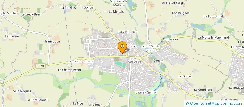 localisation de l'entreprise SCM MEDECINS LE CLOS MACE  GEVEZE