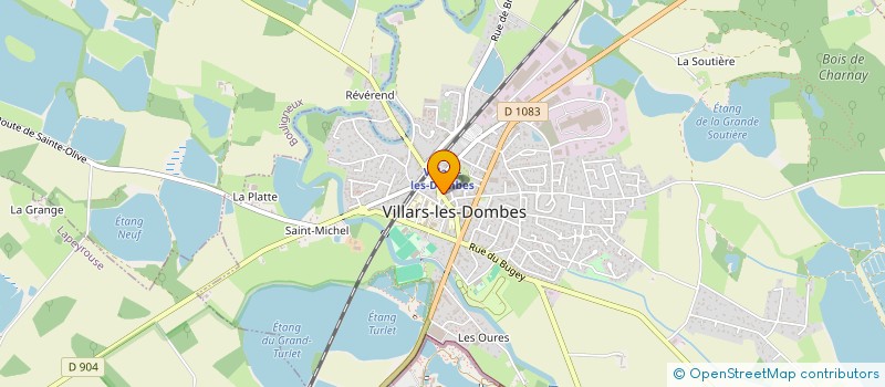 localisation de l'entreprise SCM MEDI 4 à VILLARS-LES-DOMBES