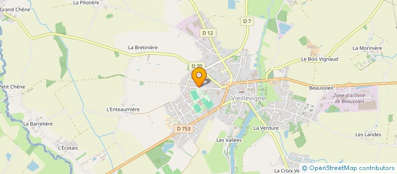 localisation de l'entreprise SCM MEDI-VV  VIEILLEVIGNE