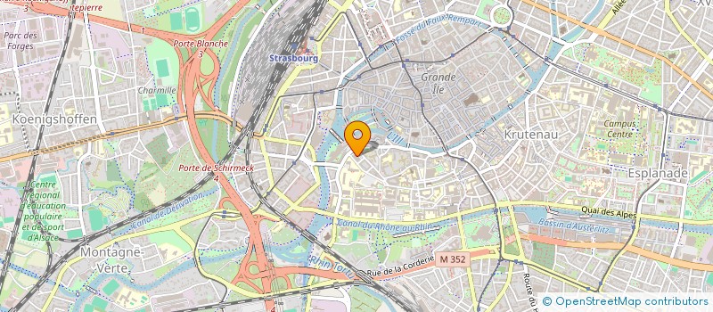 localisation de l'entreprise SCM MEDIASSUR à STRASBOURG