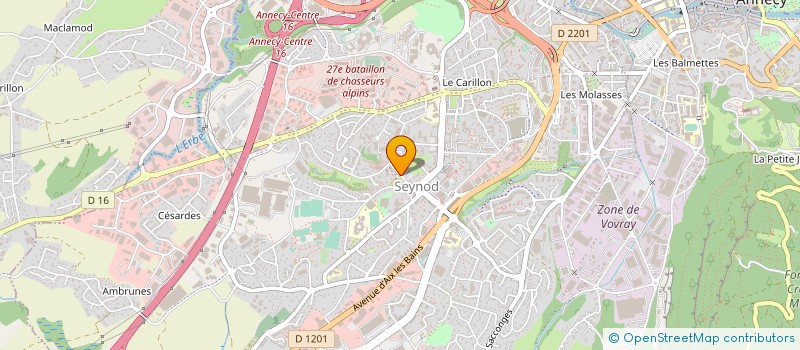 localisation de l'entreprise SCM MEDICAIRELLES à ANNECY