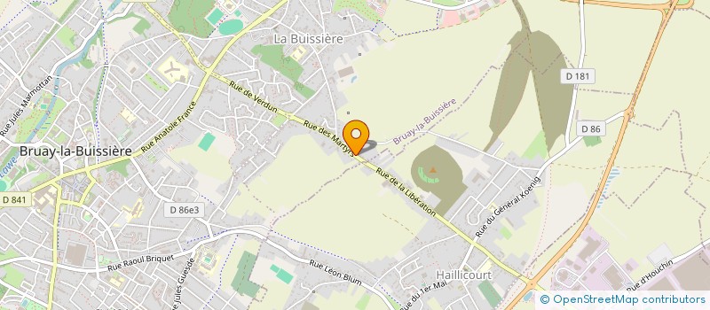 localisation de l'entreprise SCM MEDICAL DUSSART  BRUAY-LA-BUISSIERE