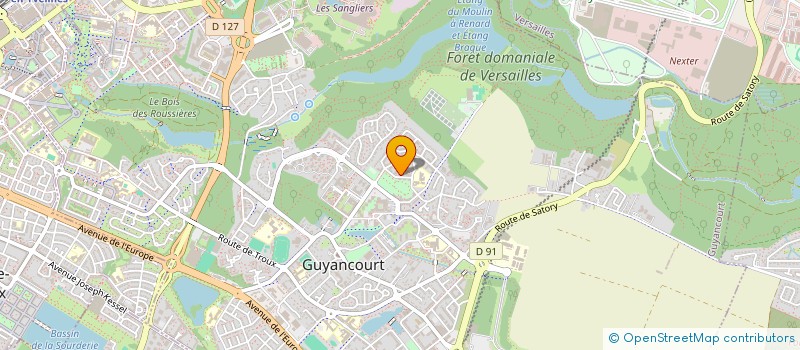 localisation de l'entreprise SCM MEDICALE B.C.P  GUYANCOURT