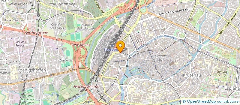 localisation de l'entreprise SCM MEDICALE DE LA GARE  STRASBOURG