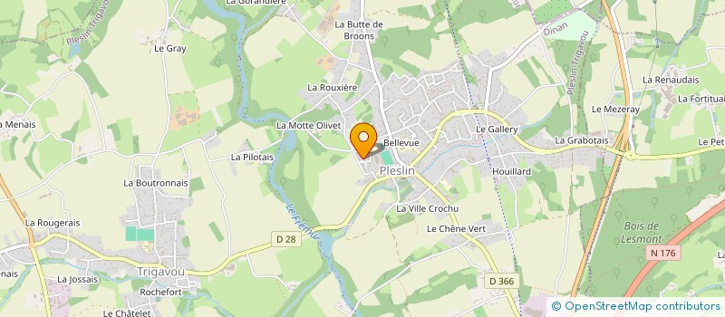 localisation de l'entreprise SCM MEDICALE DE LA VILLE DES CHAMPS à PLESLIN-TRIGAVOU