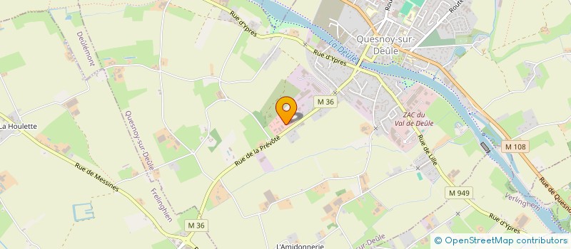 localisation de l'entreprise SCM MEDICALE DE QUESNOY à QUESNOY-SUR-DEULE