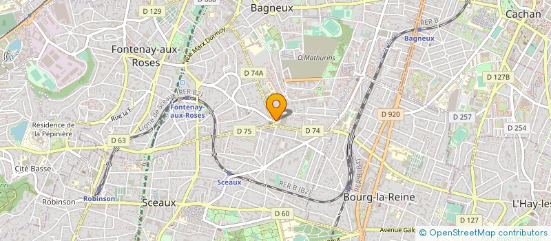 localisation de l'entreprise SCM MEDICALE DES BLAGIS à BAGNEUX
