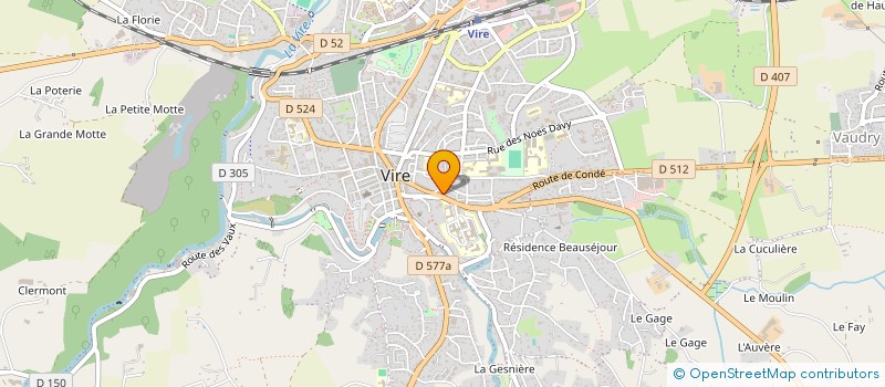 localisation de l'entreprise SCM MEDICALE DESVAUX  VIRE-NORMANDIE