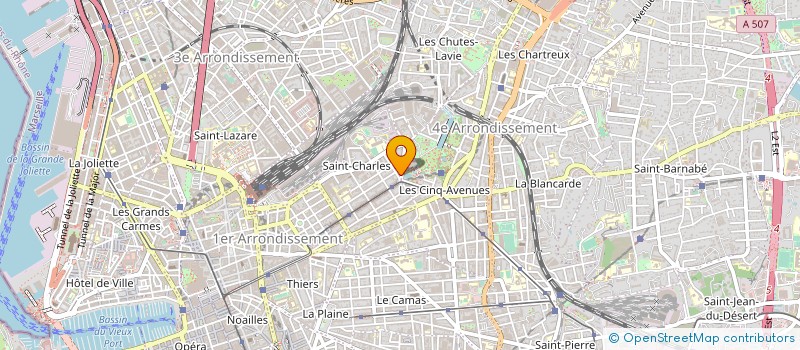 localisation de l'entreprise SCM MEDICALE DU 1 BD MONTRICHER à MARSEILLE