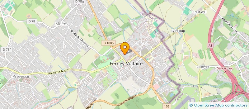 localisation de l'entreprise SCM MEDICALE DU BIJOU à FERNEY-VOLTAIRE