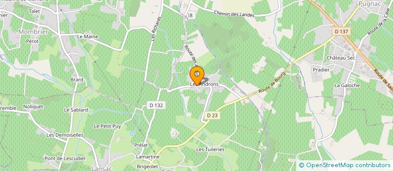 localisation de l'entreprise SCM MEDICALE DU BLAYAIS  LANSAC