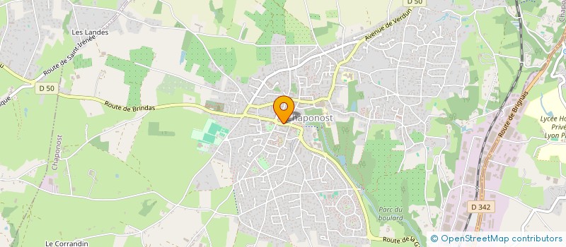 localisation de l'entreprise SCM MEDICALE DU CLOS  CHAPONOST