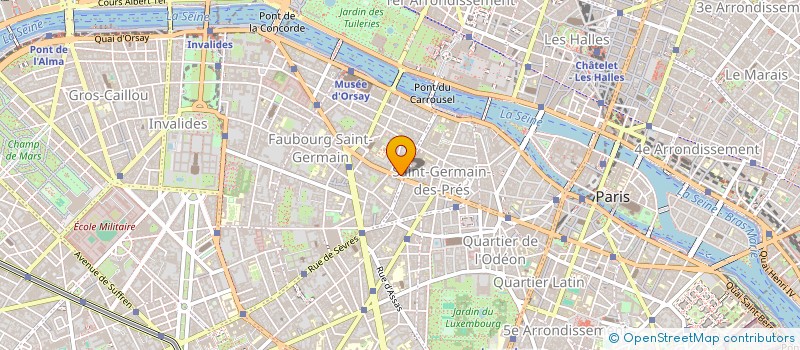 localisation de l'entreprise SCM MEDICALE ET DENTAIRE SAINT GERMAIN  PARIS