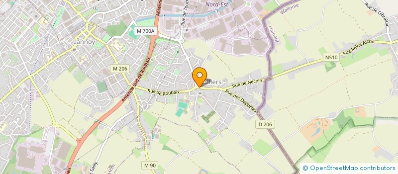 localisation de l'entreprise SCM MEDICALE ET PARAMEDICALE DE TOUFFLERS à TOUFFLERS