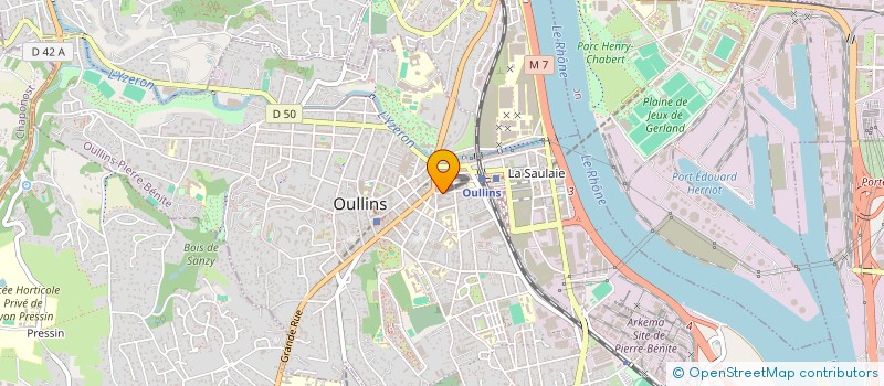 localisation de l'entreprise SCM MEDICALE ET PARAMEDICALE PARMENTIER  OULLINS-PIERRE-BENITE