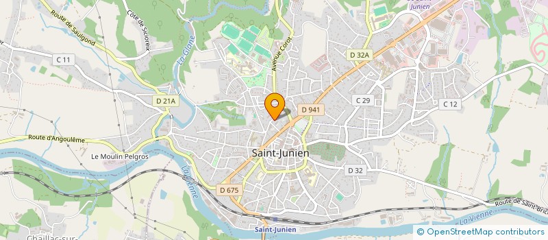 localisation de l'entreprise SCM MEDICALE JUNIEN RIGAUD à SAINT-JUNIEN