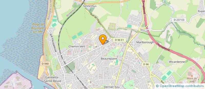 localisation de l'entreprise SCM MEDICALE LE RENOUVEAU  BOULOGNE-SUR-MER