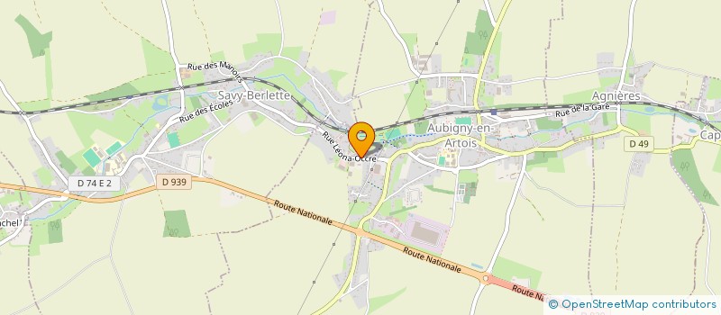 localisation de l'entreprise SCM MEDICAUB  AUBIGNY-EN-ARTOIS