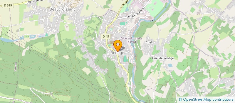 localisation de l'entreprise SCM MEDICENTRE DE RENAGE  RENAGE