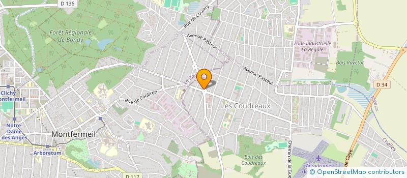 localisation de l'entreprise SCM MEDICO PARA MADICALE DES COUDREAUX  CHELLES