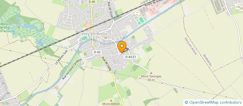 localisation de l'entreprise SCM MEDIPOLE  VITRY-EN-ARTOIS