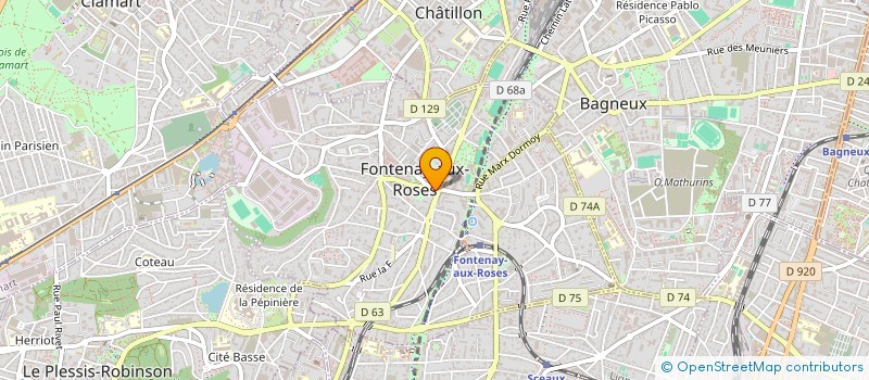 localisation de l'entreprise SCM MEDISPE FONTENAY à FONTENAY-AUX-ROSES