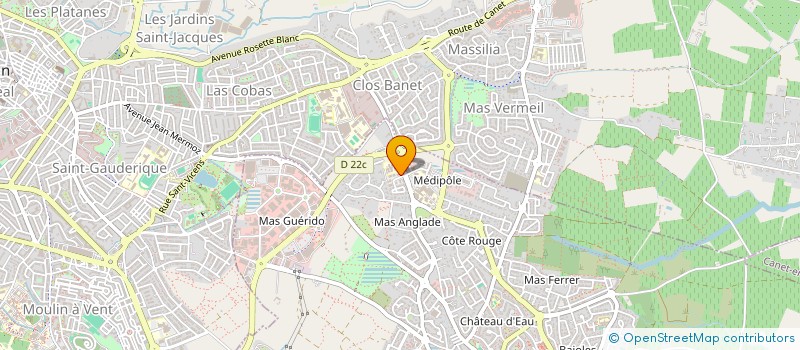 localisation de l'entreprise SCM MEDORTHO à CABESTANY